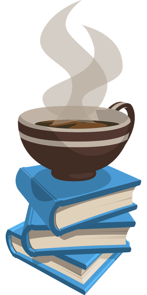 book, coffee, cup