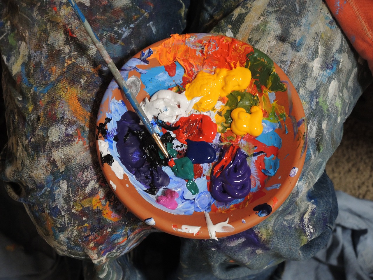 paints, colorful, painting